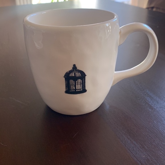 Rare RAE DUNN Bird Cage Coffee Tea Mug Cup Artisan Collection Dimpled Texture - Picture 10 of 10